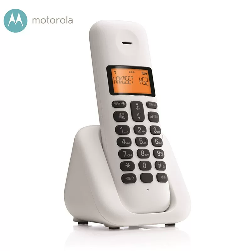 Моторола T301C цифровой беспроводной телефон для офиса стационарный домашний фиксатор — подставка автономная