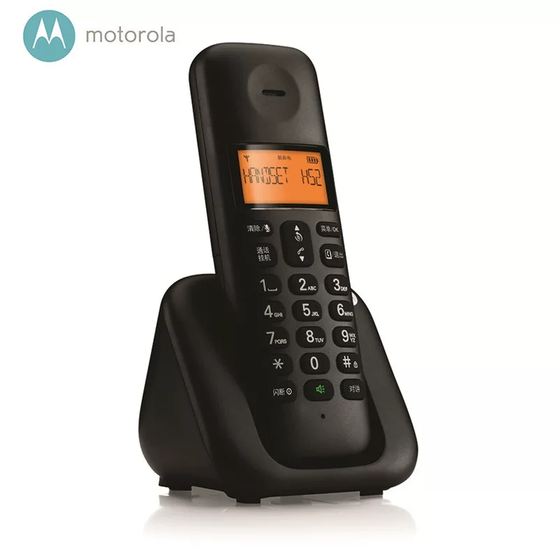Моторола T301C цифровой беспроводной телефон для офиса стационарный домашний фиксатор — подставка автономная