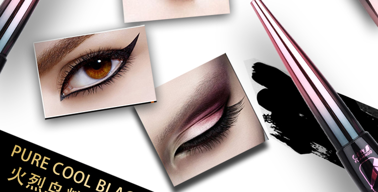 Đầu kẻ mắt cứng của Flamingo không nở, không thấm nước, mồ hôi, không dấu, bền, trang điểm, kẻ mắt màu đỏ, nữ đích thực kẻ mắt novo