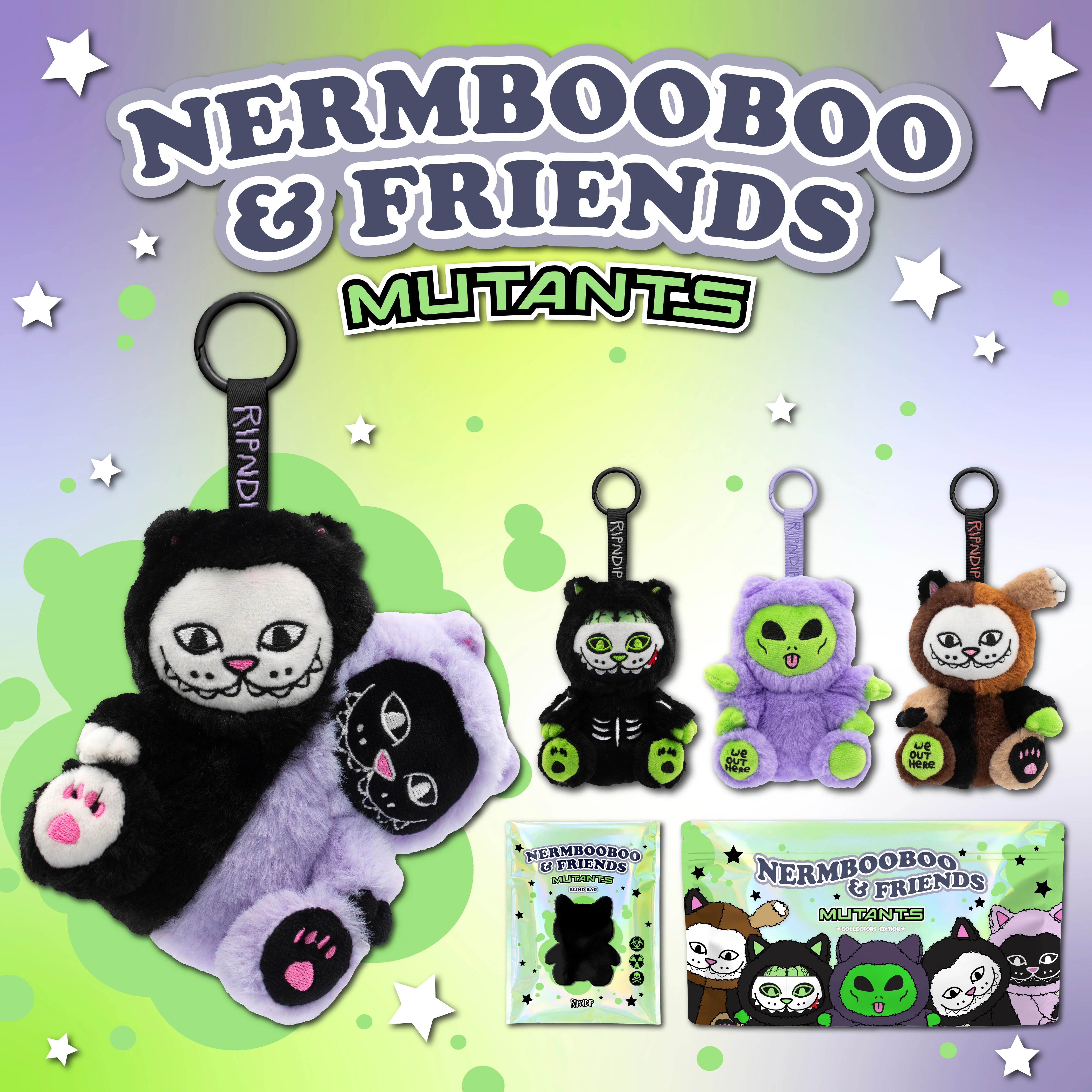 ぬいぐるみ RIPNDIP NermBooBoo&Friends Blind Box Set RIPNDIP: NERMBOOBOO & FRIENDS BLIND BAG – 85 86