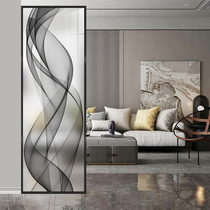 Art glass screen partition modern simple living room wall bedroom block home entrance porch light luxury small apartment