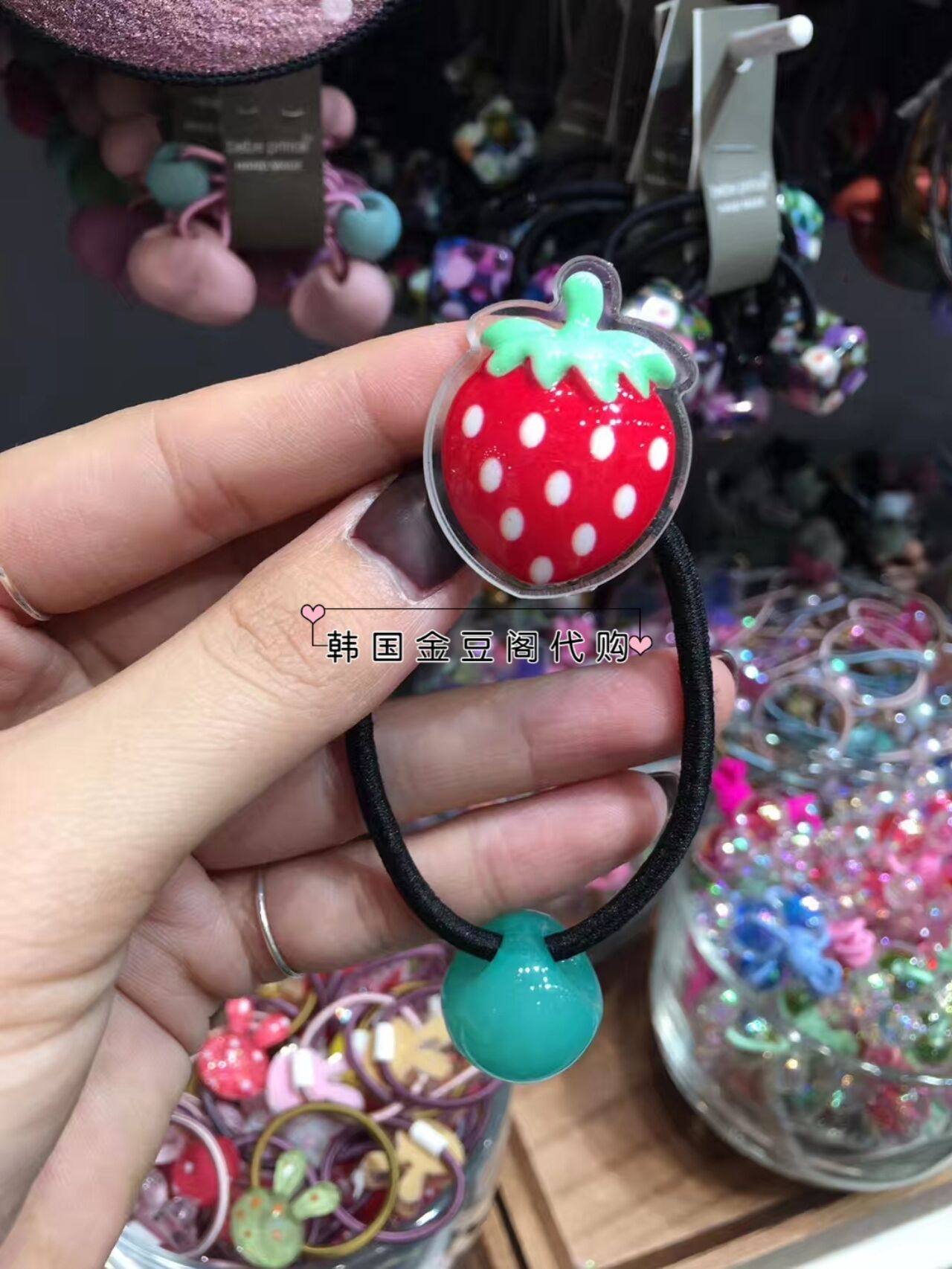 South Korea's Dongdaemun bebe prince children's new baby fruit hair ring hair ring rubber band hair ring female