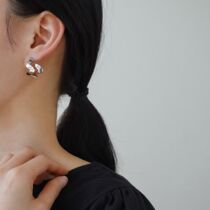 2021 new Korean Dongdaemun noii earrings personality Korean geometric figure simple earrings female earrings