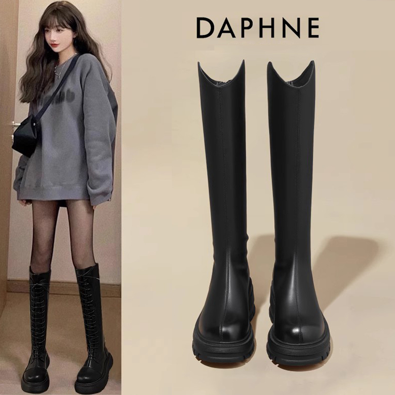 Daphne Women's Boots 2026 New Style Boots for Women, Summer Super Popular Leather Boots, High-Top Black Long Knight Boots Daphne Women's Boots 2026 New Style Boots for Women, Summer Super Popular Leather Boots, High-Top Black Long Knight Boots