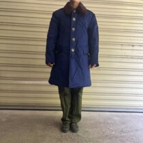 Stock blue cotton coat blue polyester blue polyester male winter chill-proof and warm thickened freezer cotton coat