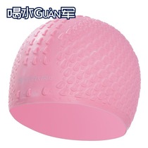 Silicone water drop bubble bathing cap male and female waterproof long hair care ear increased loose without let-head adult professional swimming