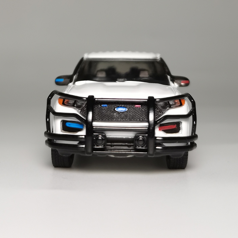 Green Light 1:64 2021 Explorer Police Car Alloy Car Model Bulk Goods Front Bumper Modification