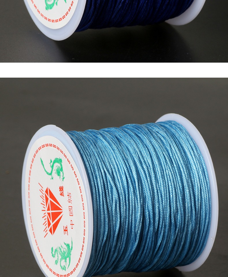 Số 72 dòng ngọc trang sức dệt dây đỏ tự làm vòng tay đính cườm dòng ngọc mặt dây chuyền mặt dây chuyền vòng cổ dây buộc Trung Quốc nút - Vòng đeo tay Clasp vòng trầm