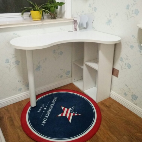 Corner computer desk students learn tableCreative adult solid wooden table home bedroom desktop computer desk