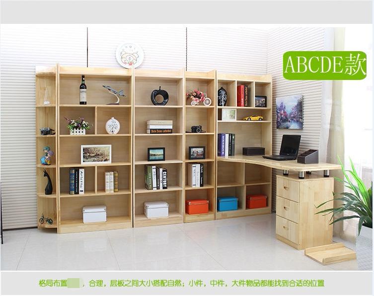 Corner Desk Desk Desk Corner Desk Bookcase Bookcase Bookcase Combo Solid Wood Home Desk