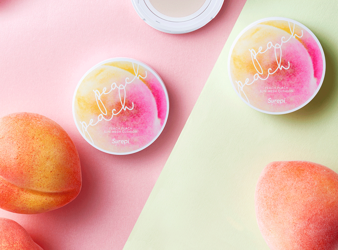 New Hàn Quốc Surepi Water Peach Makeup Natural Freshing Dry Dry Powder Powder SPF50 Air cushion - Bột nén phấn phủ fit me