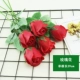 Mô phỏng Hoa hồng Hoa Bó Hoa giả Hoa hồng trang trí phòng khách Hoa nhung Đỏ Hoa hồng lụa Hoa khô Trang trí hoa - Hoa nhân tạo / Cây / Trái cây
