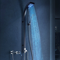 High-end villa hotel shower smart split shower set rain waterfall nozzle temperature display water power generation