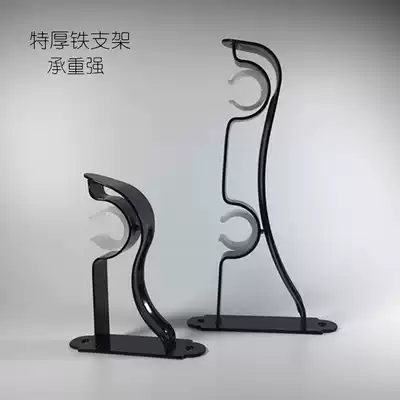 22 25 28 Top side-mounted double-pole single-pole curtain rod Roman Rod accessories bracket base shelf bracket bracket adhesive hook