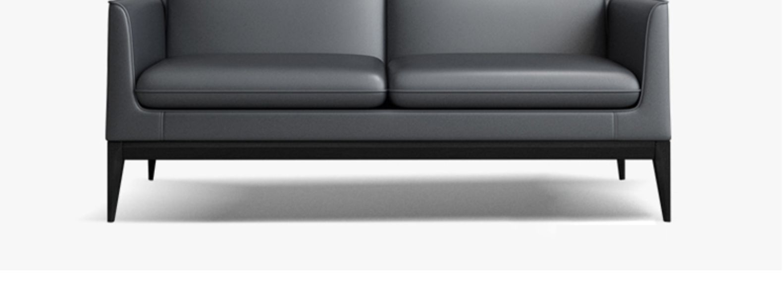 Office sofa tea table combination of small business visitor simple Office sofa, leisure sofa leather art sofa