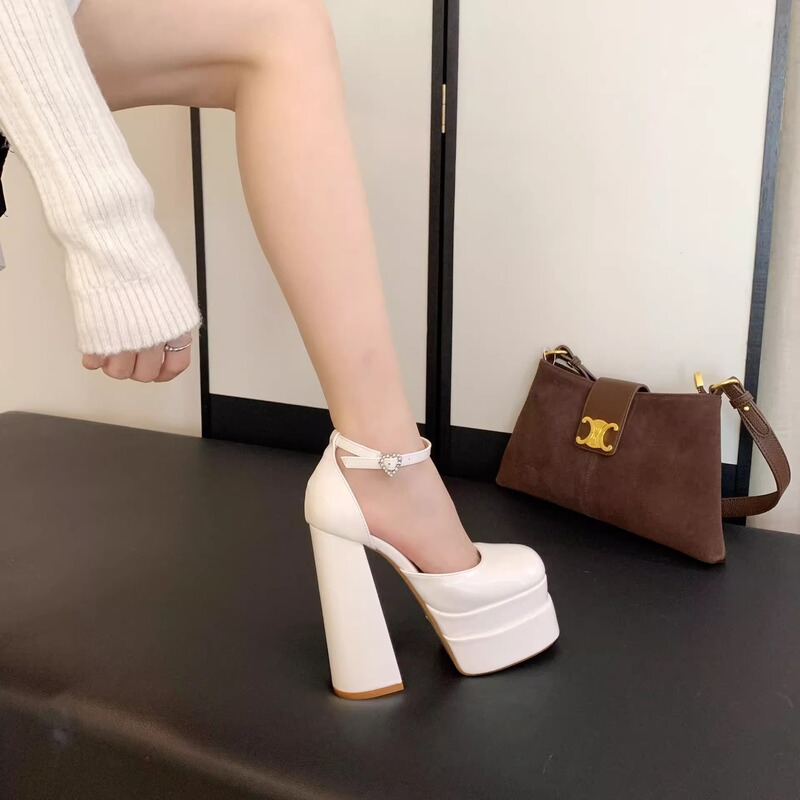 Comfortable Wedding Shoes for Petite Women, 2026 New Style, Chunky Heel, Waterproof Platform High Heels, Engagement Party Shoes Comfortable Wedding Shoes for Petite Women, 2026 New Style, Chunky Heel, Waterproof Platform High Heels, Engagement Party Shoes