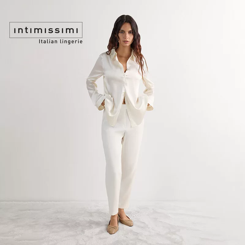 Женские штаны Intimissimi однотонный элегантный и удобный двойной карман эластичная лента укороченные AI075Z