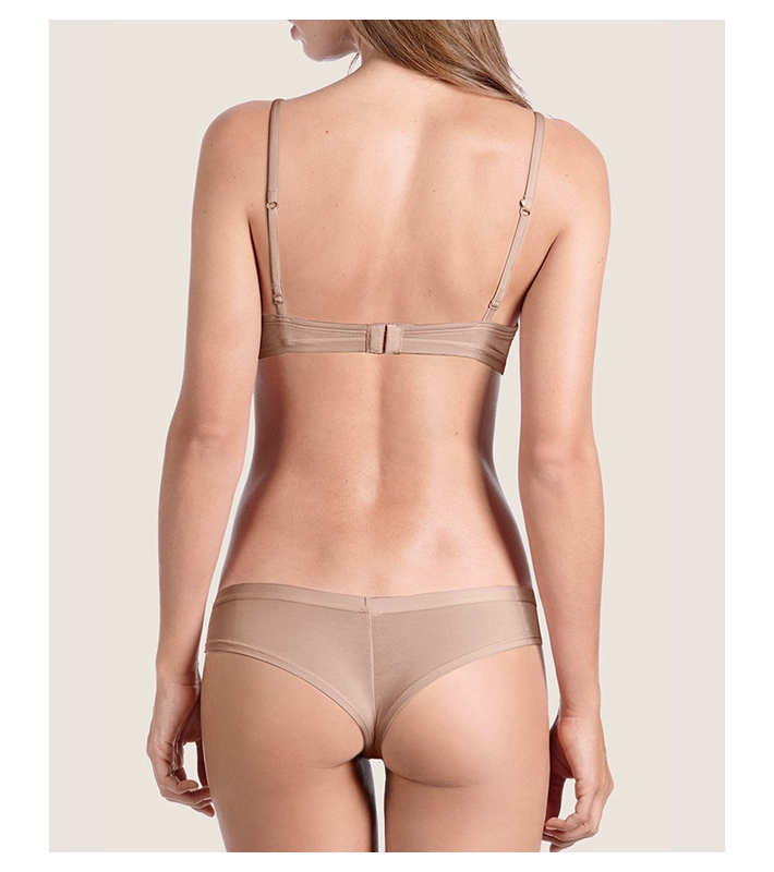 Intimissimi phụ nữ màu nude đơn giản thoải mái sexy nửa cúp ngực tập hợp áo ngực RPD65C 044 - Áo ngực không dây