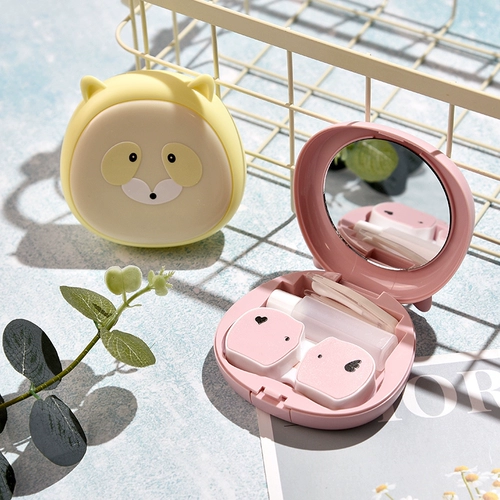 Невидимые брендовые очки, портативная невидимая сумка-органайзер, свежая милая коробка, простой и элегантный дизайн