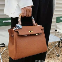 Золотисто-коричневый 28 (шарф-пони + подарочный пакет в комплекте)