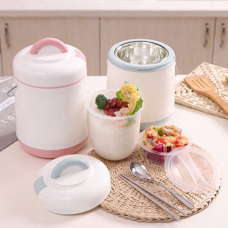 Large-capacity insulation bucket glass bottle bile lunch box stainless steel pot for office workers students to keep cold and keep warm and send rice and soup