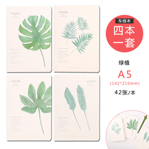 Blue fruit meat Forest car line book creative cute B5 notebook hipster car line notebook diary book students Japanese and Korean stationery cactus dream notebook