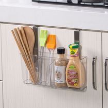 Cabinet door hanger-free kitchen supplies rack multifunctional household seasoning basket wall-mounted storage rack