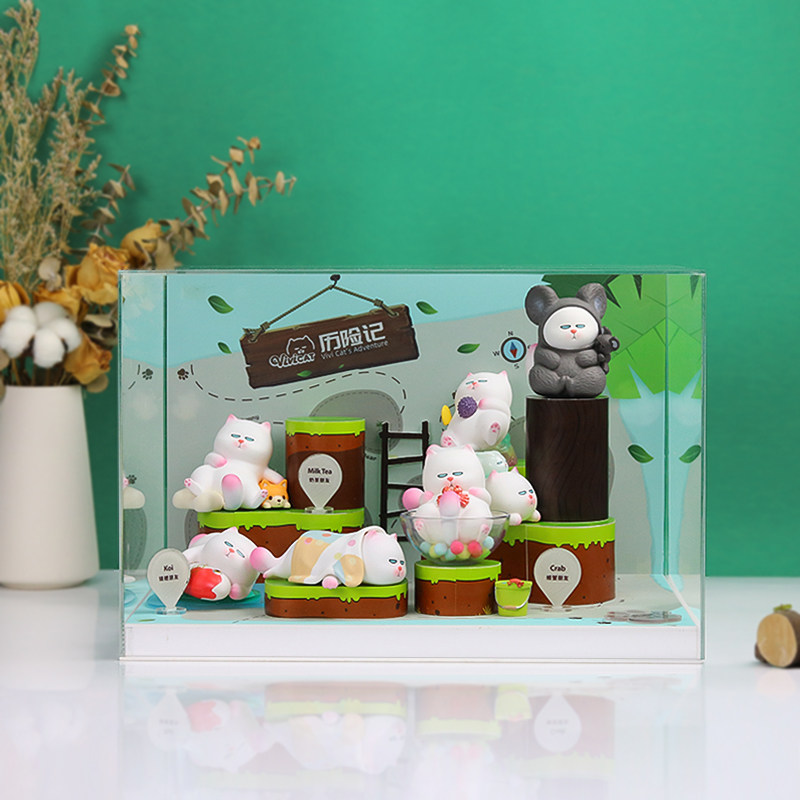 Popmart Vivicat series blind box fashion doll theme display box