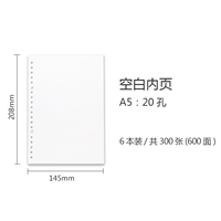 A5 Blank Internal Core/6 книг в общей сложности 300