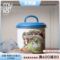 Finland muurla storage cans snack cans food baking cans enamel storage buckets
