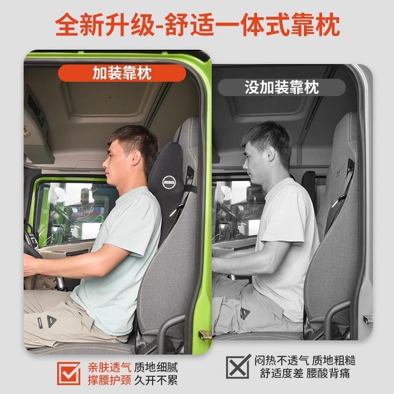 Special Lumbar Support for Truck Drivers, Suitable for Jiefang Jp6, Dongfeng Tianlong Kl, Delong X3000, Lumbar Cushion, Car Headrest, Neck Protector