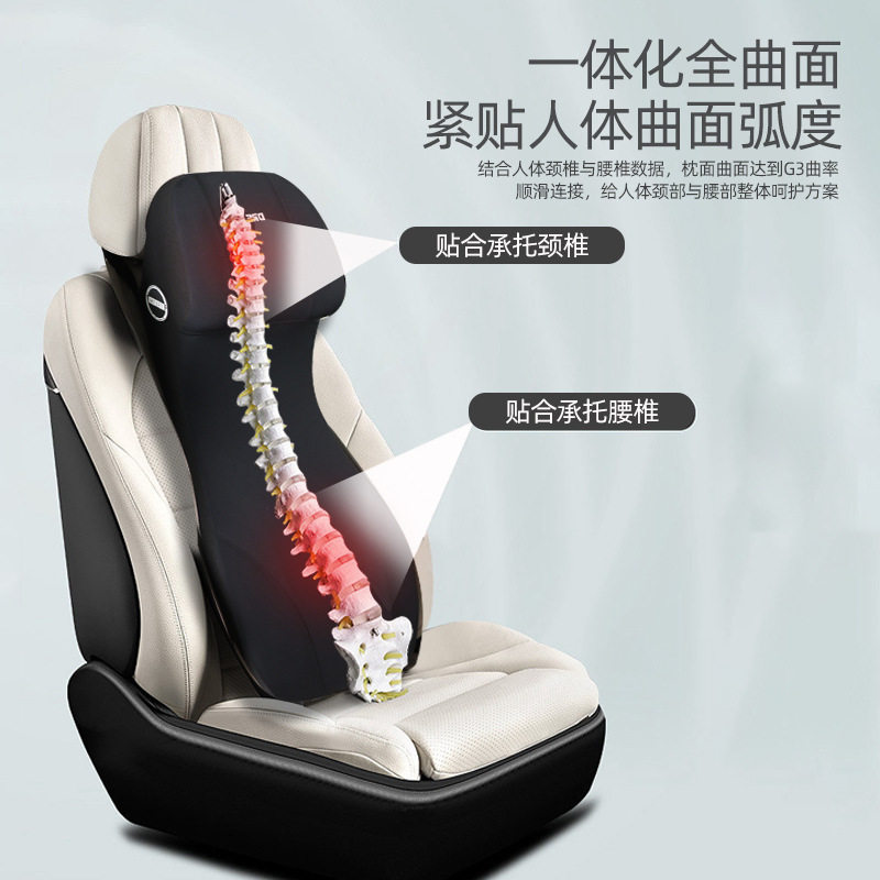 Special Lumbar Support for Truck Drivers, Suitable for Jiefang Jp6, Dongfeng Tianlong Kl, Delong X3000, Lumbar Cushion, Car Headrest, Neck Protector