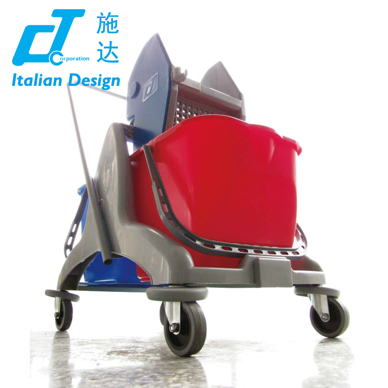 Italian CT Shdada DB 50 down-down double-barrel squeeze water bucket Mop Bucket Bucket-Taobao