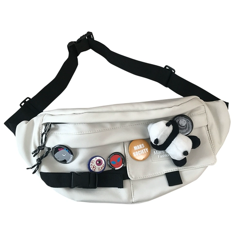 Брендовая универсальная вместительная и большая нагрудная сумка подходит для мужчин и женщин, японская сумка через плечо для школьников, спортивная поясная сумка, в корейском стиле, в японском стиле