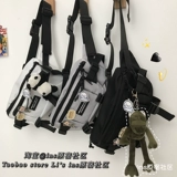 Японская брендовая универсальная сумка через плечо, нагрудная сумка подходит для мужчин и женщин, скейтборд для школьников для велоспорта, поясная сумка для отдыха, в японском стиле, в корейском стиле