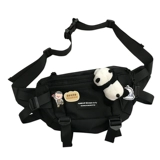 Японская брендовая универсальная сумка через плечо, нагрудная сумка подходит для мужчин и женщин, скейтборд для школьников для велоспорта, поясная сумка для отдыха, в японском стиле, в корейском стиле