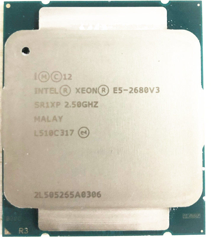 intel E5-2680V3 12 cores 24 threads 2 5G 120W 2680V3