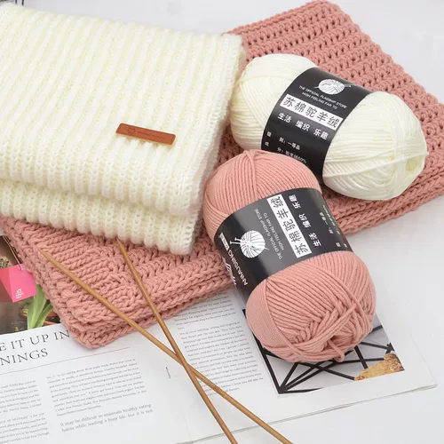 Шарф, плетеный набор материалов ручной работы, кашемировый клубок пряжи подходит для мужчин и женщин, связать своими руками