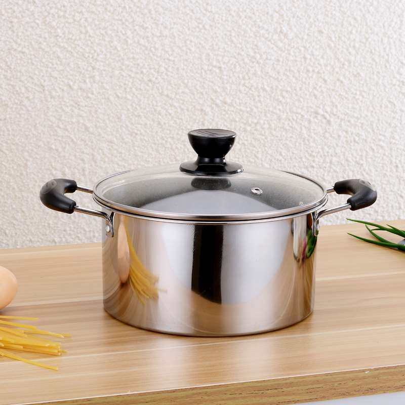 Steel pot Household 304 stainless steel multi-function steaming stuffy cooking large capacity induction cooker Gas universal soup pot