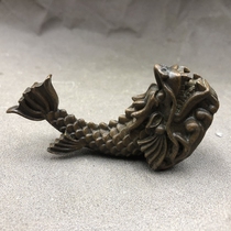 Antiques and miscellaneous zodiac signs zodiac dragon ornaments small home craft bronzeware handle pieces