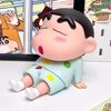 Crayon Shin-Chan Phone Stand Lazy Phone Holder 2024 New Cute Desktop Ornament Figurine Model Trendy Gift for Friends Fun Personalized Creative Desktop Decoration Ornament