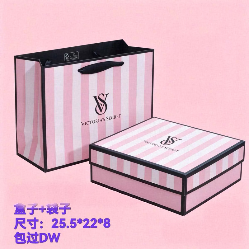 Victoria's Secret Gift Box, Pajama Box, Underwear Box, Body Lotion Packaging Box, Tote Bag, in Stock with Logo Victoria's Secret Gift Box, Pajama Box, Underwear Box, Body Lotion Packaging Box, Tote Bag, in Stock with Logo