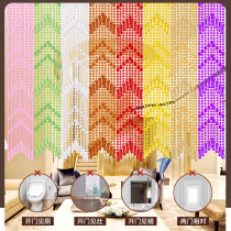 Bead curtain door curtain partition decoration acrylic anti-mosquito and fly-free punch-free home living room bedroom toilet entrance curtain