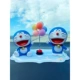 Сидеть с улыбкой+стоя с улыбкой+цветовой шарик+синяя цветочная площадка