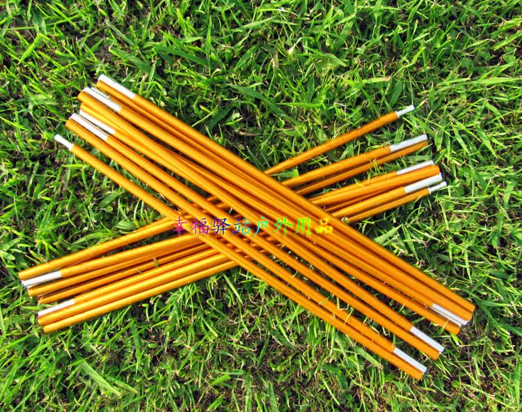 Độc thân 10 phần dài 376,5 cm * 8,5 dày Nhôm cực lều 2-3 người phụ kiện khung xương - Lều / mái hiên / phụ kiện lều thuê lều cắm trại