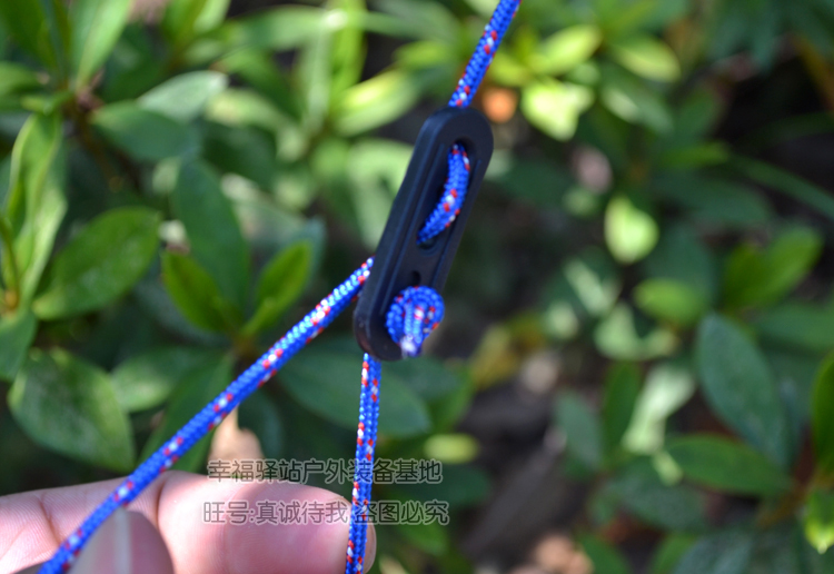Lều ngoài trời dây gió với điều chỉnh khóa buộc dây tán tán dây thừng mạnh mẽ chịu mài mòn 2,5 m dây - Lều / mái hiên / phụ kiện lều dây leo núi