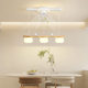 Restaurant Lamp, Shaking Head Fan Lamp, Long Eye Protection, Simple Cream Style Cotton Bird Bar, Solid Wood Dining Table Chandelier