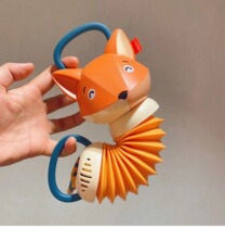 Small Fox Music Accordion Children Early Education Puzzle Accordion Young Children Exercise Small Hands Electric Music Toys