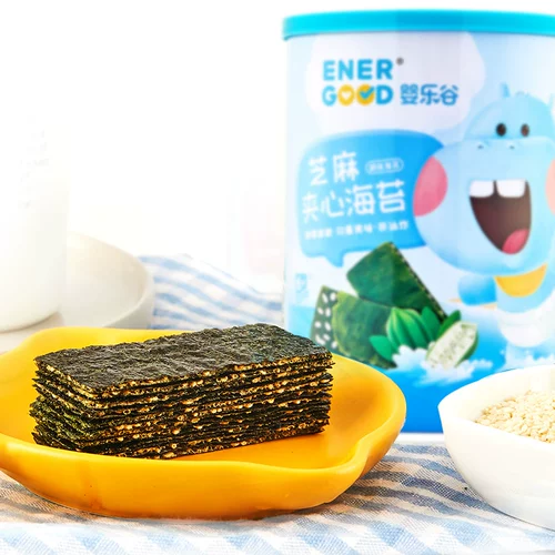 婴乐谷 Сэндвич с сэндвичем с морскими водорослями, детские дети, мгновенные сэндвичи с морскими мохами хрустящие закуски Laver