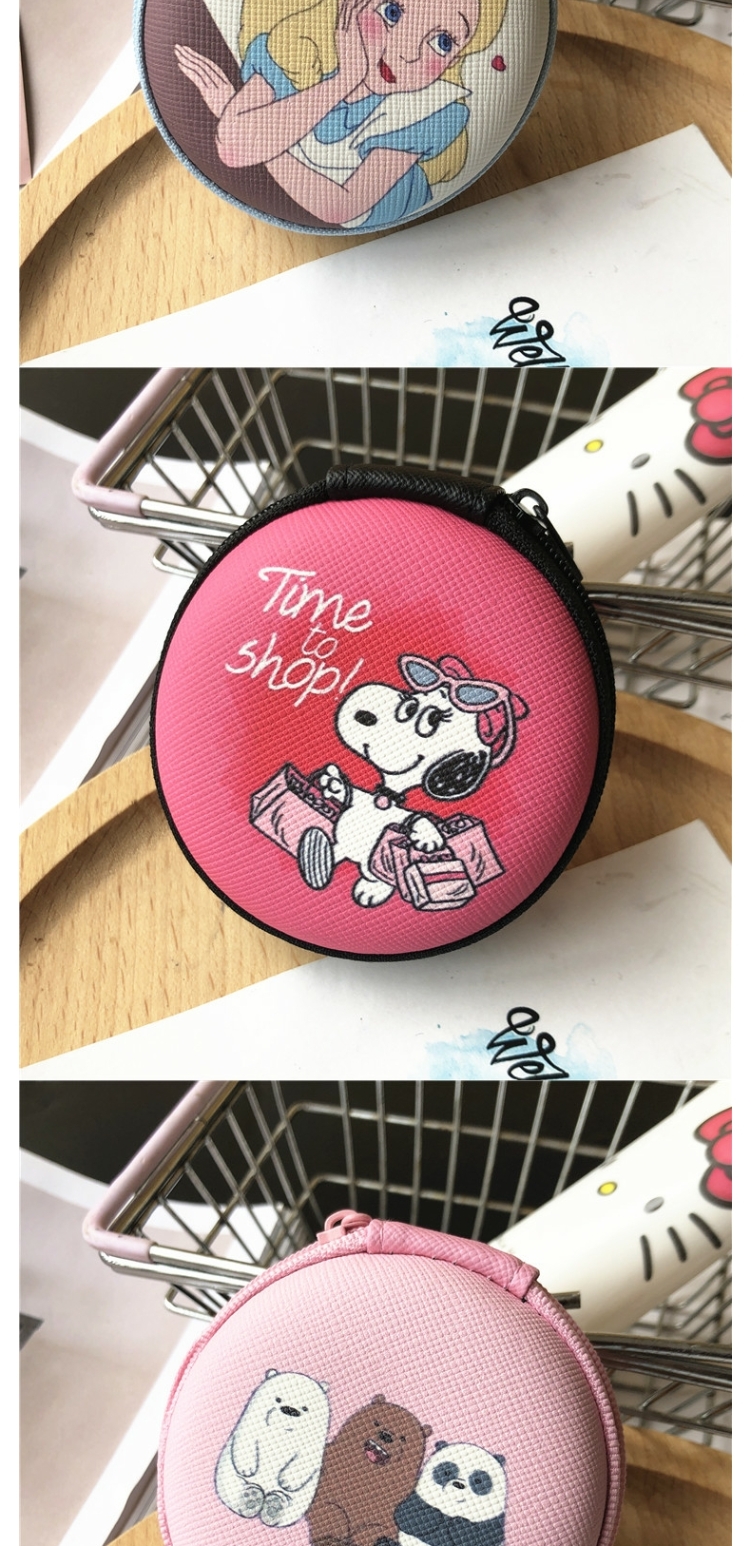 Vòng kèn mini phim hoạt hình tai nghe lưu trữ túi dữ liệu dễ thương thay đổi kỹ thuật số hộp hoàn thiện nữ - Lưu trữ cho sản phẩm kỹ thuật số túi đựng tai nghe chụp tai